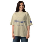 Unisex organic oversized high neck t-shirt - SC Brighton