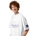 Organic oversized high neck t-shirt - SKY Brighton